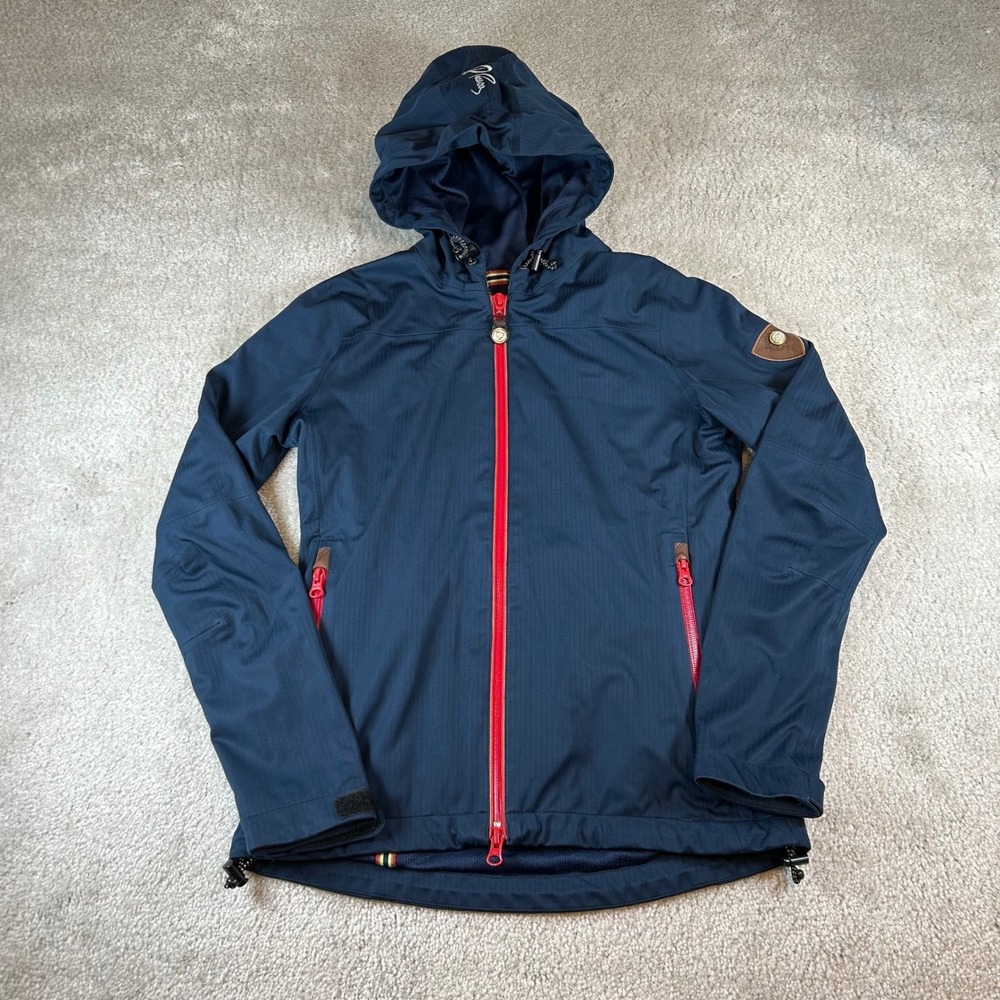 R. Pessoa by Horseware Jacket Women's‎ XS Navy Blue Equestrian Hooded Full Zip